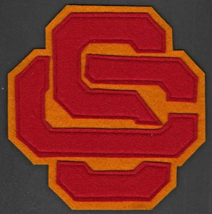 VARSITY FELT LETTER LETTERMAN JACKET PATCH USC SOUTHERN CALIFORNIA SO CAL 6.5" - Picture 1 of 1