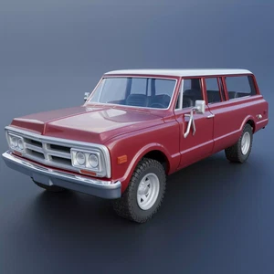 1/25th resin 3d printed 72 GMC Suburban by Bezrodny - Picture 1 of 5