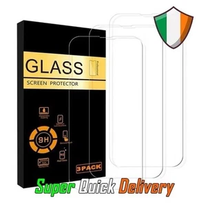 3X PACK Geniune Tempered Glass Screen Protector For iPhone 16 15 14 13 12 11 X - Zdjęcie 1 z 10