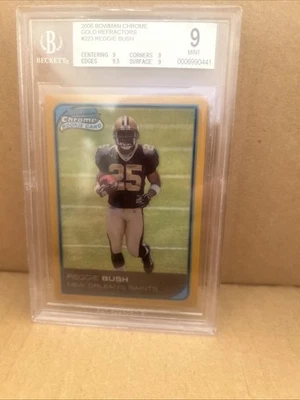 2006 Bowman Chrome Gold Refractor RC Reggie Bush 30/50! BGS 9 MINT! - Image 1 of 2