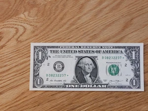 2013 B RARE DUPLICATE FORT WORTH $1 STAR NOTE UNC/GEM B08232237*  - Picture 1 of 5