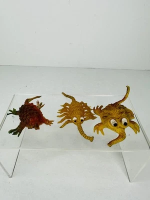 Vintage Rubber Toy 1970’s Chinasaur Slurfie Uglies Jiggler Clear Monster Lot - Image 1 of 4