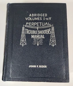 John F Rider - Perpetual Radio Trouble Shooters Manual - Abridged Vols I to V - Bild 1 von 14