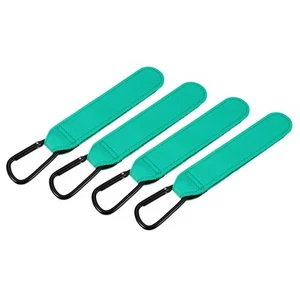 4 Pack Shopping Cart Hooks, Leather Shopping Cart Hooks, Green - Imagen 1 de 6