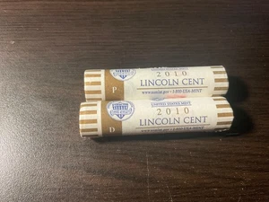 2010 P & D Lincoln Penny rolls -Unc. - Picture 1 of 3