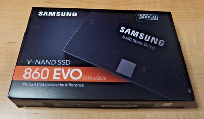 Samsung 860 EVO 500gb 2.5" SATA 3 Solid State Drive SSD MZ-76E500 - NIB - Image 1 of 2