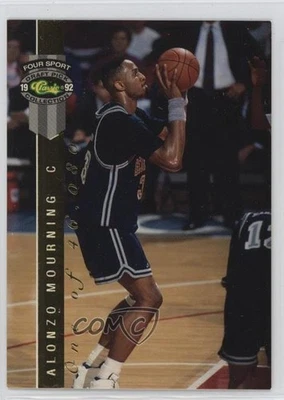 1992 Classic Four Sport Draft Pick Collection LPs Alonzo Mourning Rookie RC HOF - Image 1 of 2
