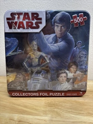 Star Wars Puzzle Luke Skywalker C-3PO R2-D2 ROTJ 500 Pcs 14" x 19"  2010 Sealed - Image 1 of 4