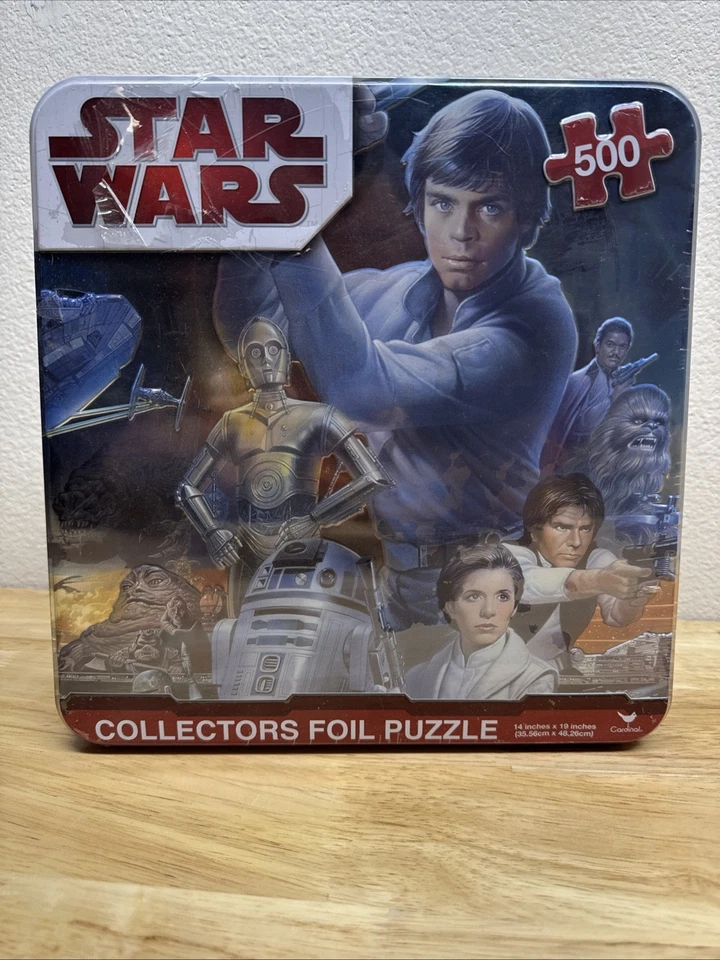Star Wars Puzzle Luke Skywalker C-3PO R2-D2 ROTJ 500 Pcs 14" x 19"  2010 Sealed - Image 1 of 4