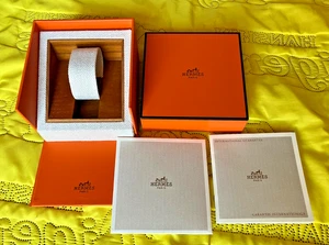 Hermes scatola orologio originale cassa con manuale ex condizioni #X02 - Foto 1 di 9