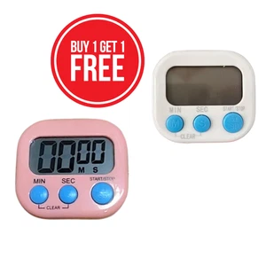 Magnetic Digital Kitchen Cooking Timer LCD Countdown Alarm Clock 60Min Reminder - Picture 1 of 11