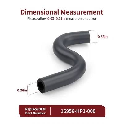 2006-2007 FOR Honda Electric Start 450 TRX450ER Fuel Tube Gas Hose 16956-HP1-000 - Image 1 of 4