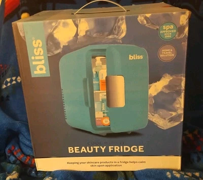 Beauty Fridge Portable Cosmetics Cooler Mini Refrigerator 2 Left- Blue Or White  - Image 1 of 4