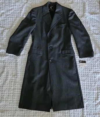  NWT Hart Schaffner & Marx Pure Virgin Wool Overcoat Jacket 42 Long  - Image 1 of 4