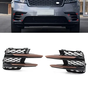 2x Para Land Rover Range Rover Velar 2017-2022 Parachoques Delantero Faro Antiniebla Rejilla Cubierta - Imagen 1 de 11