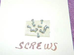STEEL TRAIN SCREWS #3-48 x 3/16" ROUNDHEAD SLOTTEDHEAD ZINC FINISH NEW - Picture 1 of 4