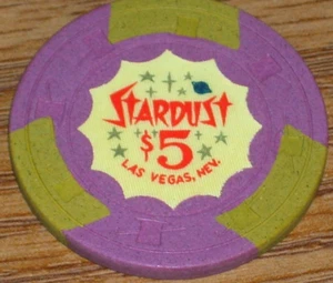 $5 DE COLECCIÓN 4TA EDICIÓN CHIP DE JUEGO DEL CASINO STARDUST EN LAS VEGAS NEV - Imagen 1 de 4