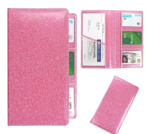 Registration and Insurance Card Holder Bling Glitter for Car Essentials Document - Picture 1 of 5