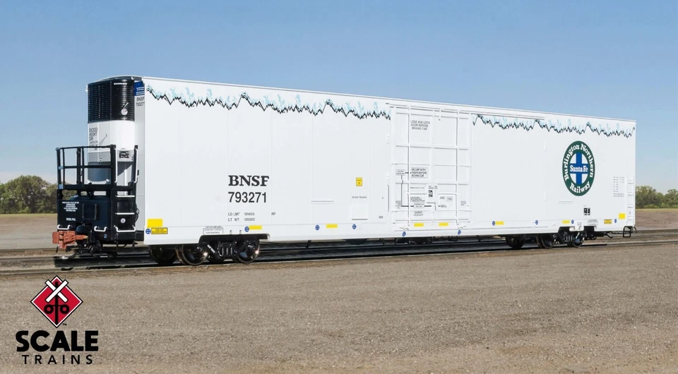 Scaletrains SXT38911 82' Reefer BNSF (Carrier) #793284 Non Sound - Image 1 of 1