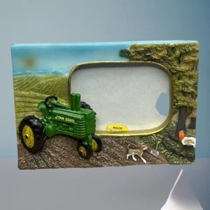 "Cornice per foto in resina trattore John Deere taglia 2"" x 3" - Foto 1 di 5