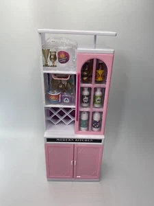 Modern Mini Kitchen House Playset For Kids Pink With Accessories - Picture 1 of 16