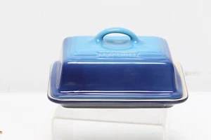 Le Creuset UK Lidded Butter Dish Azure Blue  Second Choix - Picture 1 of 5