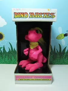 1991 DINO BRITES DINOSAUR - Bambola troll 7" Happiness Express Inc. - NUOVA IN SCATOLA - Foto 1 di 11