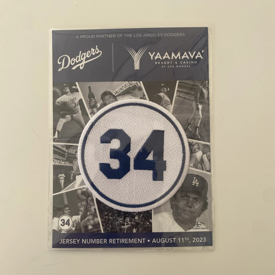 Fernando Valenzuela Dodgers Number retirement jersey patch - Image 1 of 2