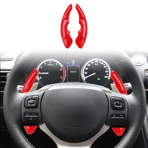 For Lexus IS NX RC 2013-2017 Car Steering Wheel Paddle Shifter Extension ABS Red - Picture 1 of 8