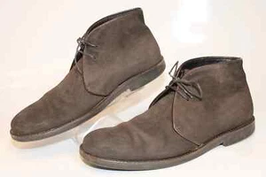 TO BOOT New York Adam Derrick Hombres 10 Marrón Gamuza Chukkas Botas Hechas en Italia - Imagen 1 de 18