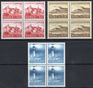 3009 Noruega 1977, NK 787-89, edificios de arquitectura, MNH, SC #690-92, MI 739-41 - Imagen 1 de 1