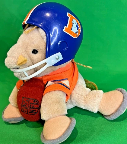 Vintage 1983 Denver Broncos NFL Huddles Mascot Plush Tudor Games Collectible Toy Cover