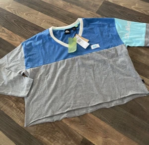 Camiseta Quiksilver Tono Pesado Manga Larga Talla Grande Corte Talla Pequeña Nueva - Imagen 1 de 18