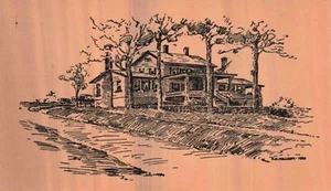 Long Hill Inn, Wallingford, Connecticut Vintage PC - Picture 1 of 2
