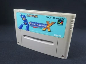 Super Famicom rockman x Nintendo Japan SFC SNES game authentic cartridge tested - Picture 1 of 17