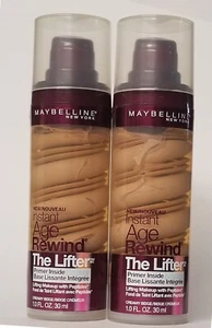 LOT OF 2 -  Maybelline Instant Age Rewind The Lifter Makeup, Creamy Beige - Picture 1 of 3