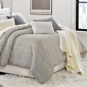 NEW! PORTICO Park Avenue Ayke Beige KING SIZE Duvet Cover ORGANIC BLEND - Picture 1 of 5