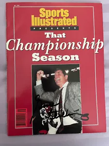 Gene Stallings SIGNED Alabama 1992 Champs Sports Illustrated JSA COA SI Bama - Picture 1 of 4