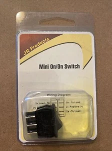 JR Products 12805 Mini on/off Switch BLACK - Picture 1 of 5