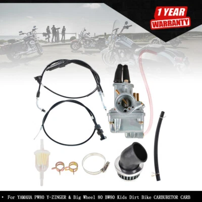 For YAMAHA PW80 Y-ZINGER & Big Wheel 80 BW80 Kids Dirt Bike CARBURETOR CARB - Image 1 of 4