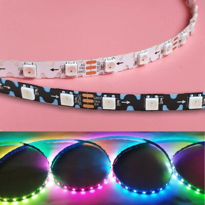 5V WS2812B "S" Bendable 5050 RGBIC LED Pixel Strip Light Individual Addressable - Image 1 of 4