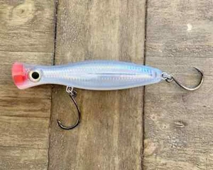 CLEAR Purple/white-TUNA POPPER LURES DORADO YELLOW TAIL - Picture 1 of 4
