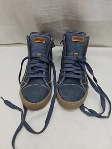 Stivaletti Geox WWF Ragazzo Alonisso, Taglia 37/5 US Pelle, Made In Italy Gorpcore - Foto 1 di 11