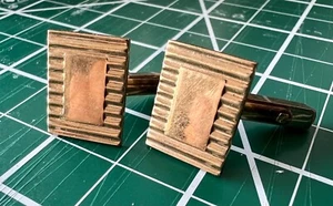 Antik Vintage Deko 12k Gold Filled GF SWANK Rechteckig HERREN Manschettenknöpfe 7,9g - Bild 1 von 3