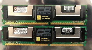 Kingston KVR800D2D8F5K2/2G 2GB (2x1GB) 800MHz DDR2 ECC Fully Buffered CL5 DIMM - Picture 1 of 3