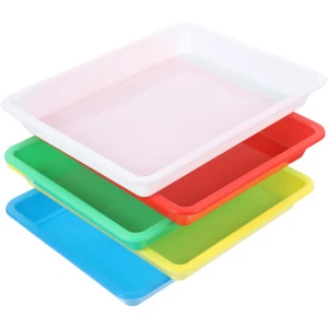 5pcs Lightweight Bread Tray Kids Toy Storage Plate Food Storage Tray Home - Picture 1 of 12