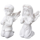  2 Pcs Cherub Cute Angel Small Ornaments Prayer Little Pair Romantic