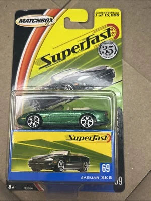 Matchbox 2004 - EE. UU. Superfast 2004 - #69 - Jaguar XK8 - verde Foto 1 de 4