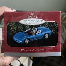 Hallmark Keepsake Ornament 1998 Blue Chevrolet Corvette Convertible