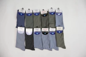 12 Paar dünne baumwollreiche Herrensocken blau grau 6 - 11 - Bild 1 von 6